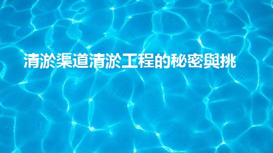 清淤渠道清淤工程的秘密與挑戰(zhàn)：如何高效應(yīng)對(duì)水體污染征詢題？